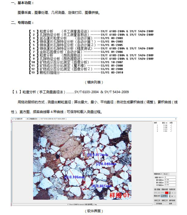 巖石(偏光)軟件-巖相分析軟件